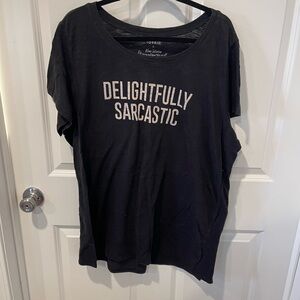 Torrid Black Graphic Tee